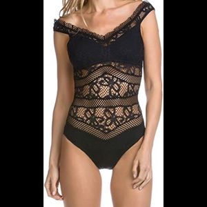 Becca By Rebecca Virtue Captured Crochet One Piece